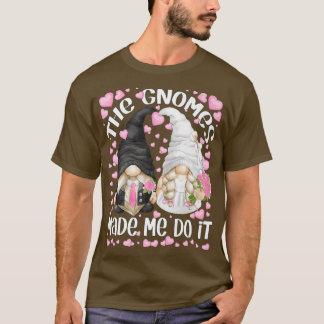 T-shirt Amusante Mariée Mariage Et Groom Motif Les Gnomes 
