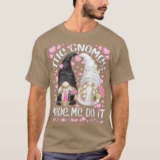 T-shirt Amusante Mariée Mariage Et Groom Motif Les Gnomes 