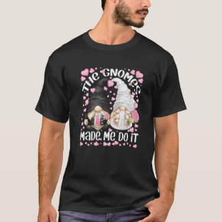 T-shirt Amusante Mariée Mariage Et Groom Motif Les Gnomes