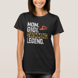 T-shirt Amusante nager Maman Gigi Légende Cool Gigi