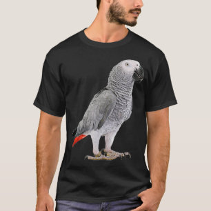 T-shirt Amusante perroquet gris d'Afrique Bird Shirt Femme
