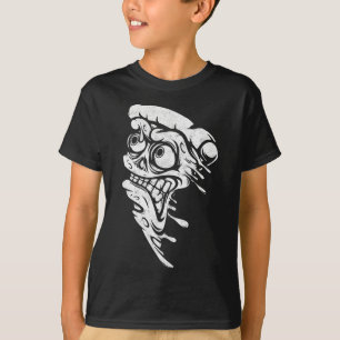 T-shirt Amusante Pizza Lover Halloween Costume Crâne Pizza