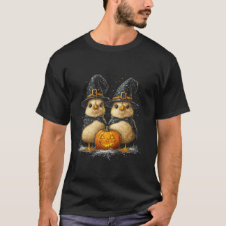 T-shirt Amusante sorcière de coqs de poulet Halloween Cost
