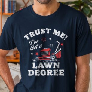 T-shirt Amusante tonte de pelouse amusant travail de triag