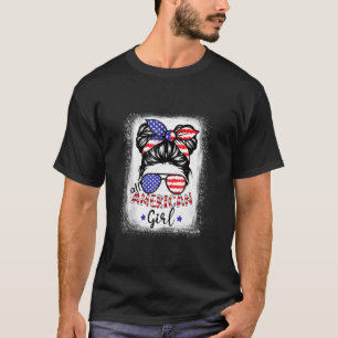 T-shirt Amusante Toute Américaine Chemises Blanches Patrio