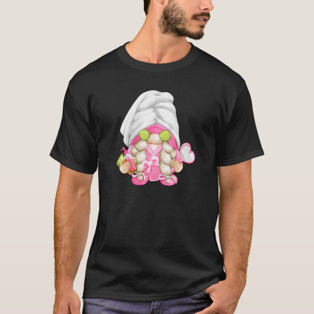 T-shirt Amusante Vie Spa Gnome De Vacances Pour Femmes Et  (Devant)
