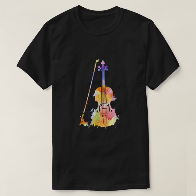 T-shirt Amusante Violon Art Pour Hommes Femmes Joueuse Vio (Design devant)