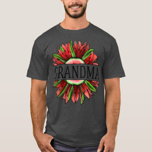 T-shirt Amusante Watermelon Tournesol Grandma National Wat