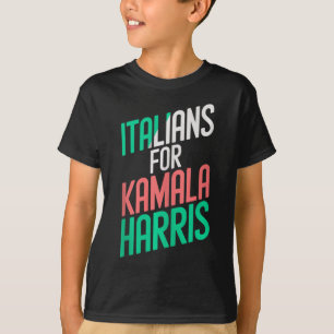 T-shirt Amusantes Italiennes Filles Pour Kamala Harris Ita
