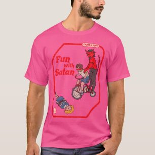 T-shirt Amusants Avec Satan Vintage Childgame Horreur Goth