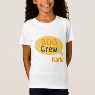 T-Shirt Amusants Boo Crew Orange Personnaliser le nom de l
