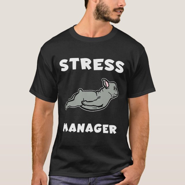 T-shirt Amusants Buldog français (Devant)