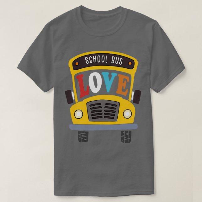 T-shirt Amusants Bus scolaire Conducteur de cadeau Idée de (Design devant)