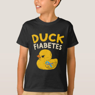 T-shirt Amusants Diabète Sensibilisation I Canard Fiabetes
