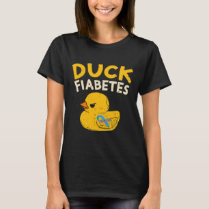 T-shirt Amusants Diabète Sensibilisation I Canard Fiabetes