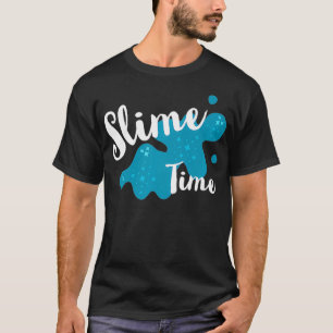 T-shirt Amusants Famille Slime Bleu Slime Temps Jeu Partie