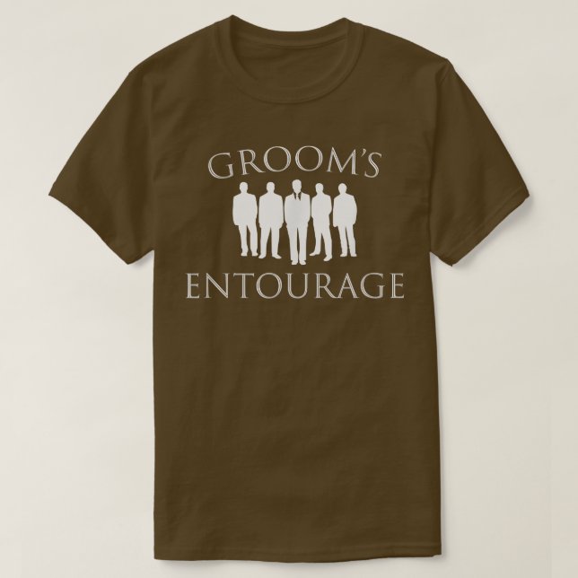 T-shirt Amusants GroomsmenGrooms Entourage Mariage Party (Design devant)