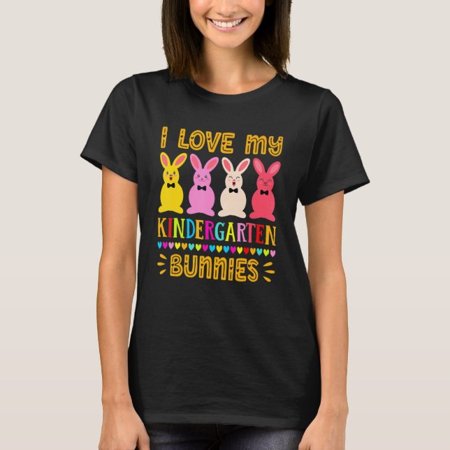 T-shirt Amusants Pâques Enseignant Enseignant J'Aime Ma ma (Devant)