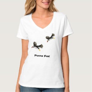 T-shirt Amusants Puffin Bird Art