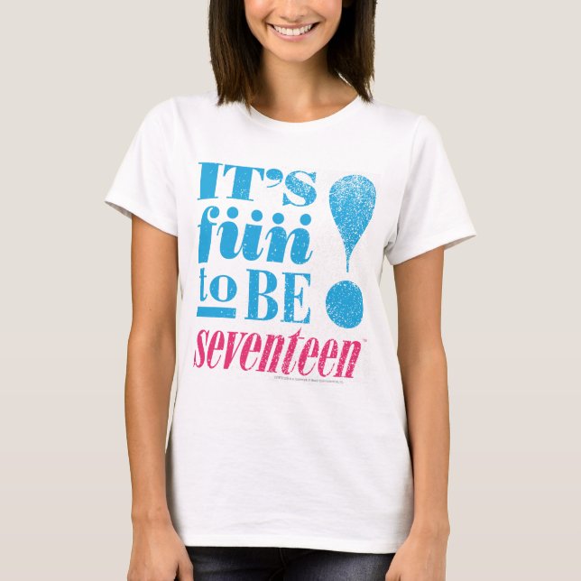 T-shirt Amusement 2 B 17-Aqua (Devant)