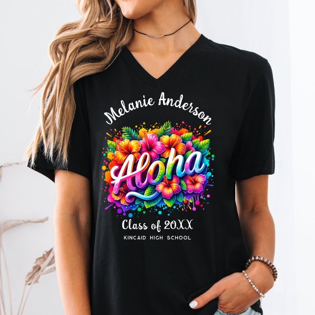 T-shirt Amusement Aloha Graduation Tropicale  (Créateur téléchargé)