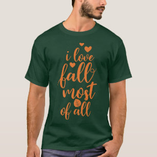 T-shirt Amusement Automne meilleure saison Automne Feuille