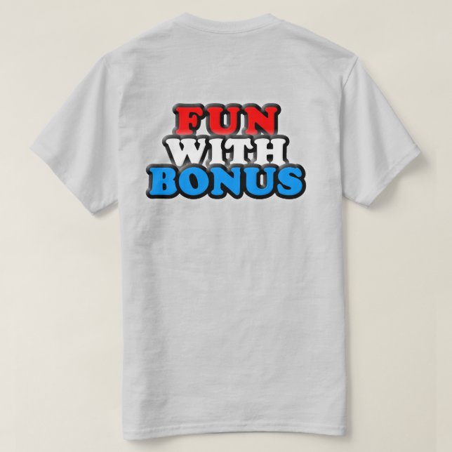 T-shirt Amusement avec la bonification - logo - poche (Design dos)