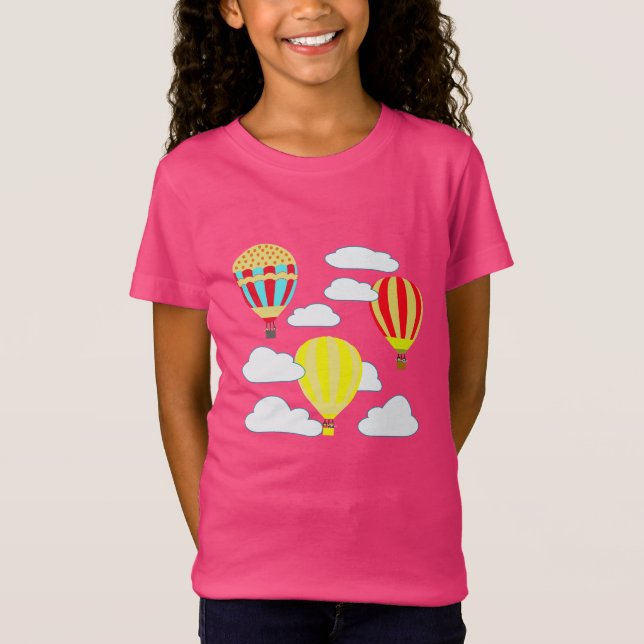 T-Shirt Amusement avec le ballon à air chaud touchant le n (Devant)