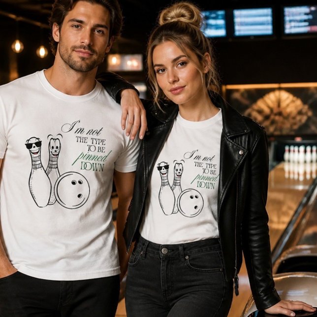 T-shirt Amusement Bowling Pinned Down (Créateur téléchargé)