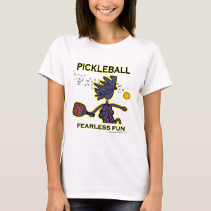 T-shirt Amusement courageux de Pickleball