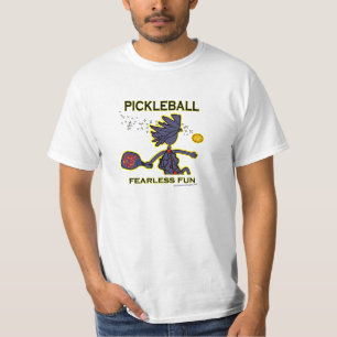 T-shirt Amusement courageux de Pickleball