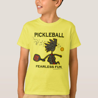 T-shirt Amusement courageux de Pickleball