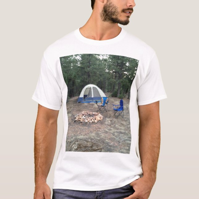 T-shirt amusement de camping (Devant)