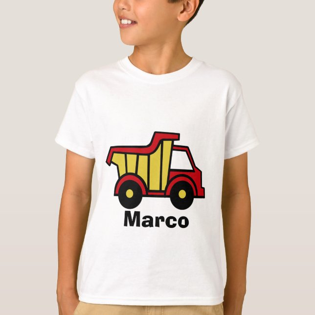 T-shirt Amusement de construction / Camion de vidage (Devant)
