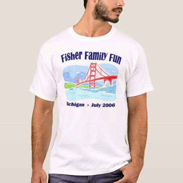 T-shirt Amusement de famille de Fisher (Devant)