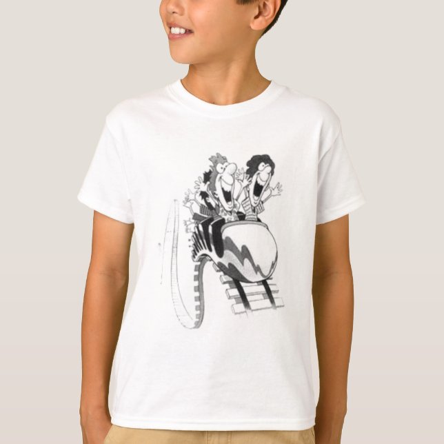 T-shirt Amusement de montagnes russes (Devant)