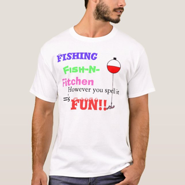 T-shirt Amusement de pêche (Devant)
