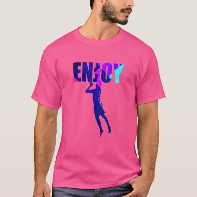 T-shirt Amusement de volley-ball (Devant)