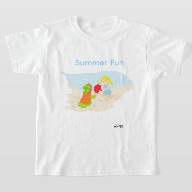 T-Shirt :  Amusement d'été . (Poser)