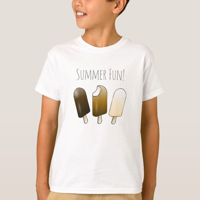 T-shirt Amusement d'été avec de la glace (Devant)