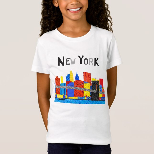 T-Shirt Amusement, illustration espiègle d'horizon de (Devant)