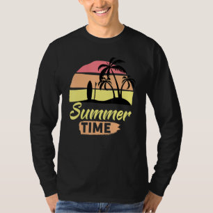 T-shirt Amusement L'Été Se Passe Sunshine Beaches Surfin
