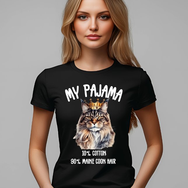 T-shirt Amusement Majestic Maine Coon Pajama (Créateur téléchargé)