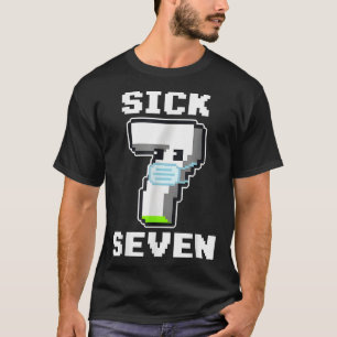T-shirt Amusement Malade Sept Pixel Mème Déguisement Hallo