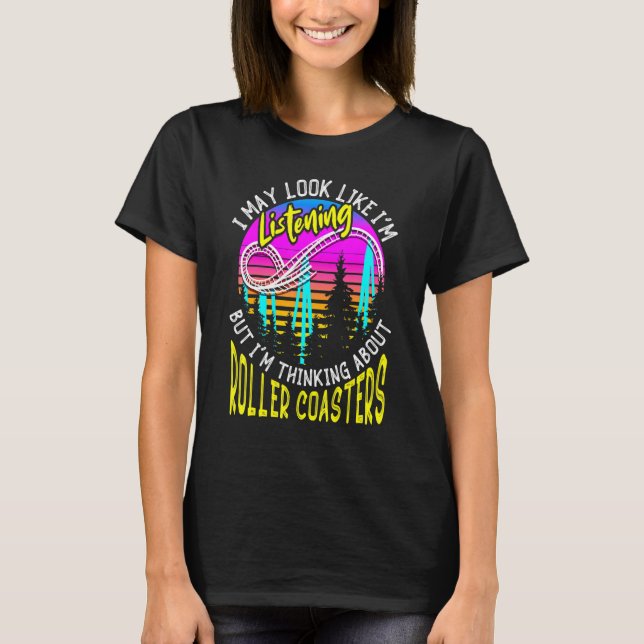 T-shirt Amusement Park Pensez à Roller Dessous de verre (Devant)