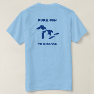 T-shirt Amusement pur, aucuns requins. Couleur
