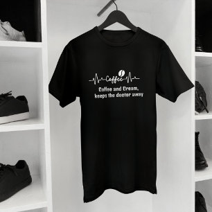 T-shirt amusement Quote de travail Café & Crème garde le m
