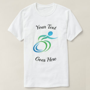 T-shirt Amusement un fauteuil roulant coloré avec votre