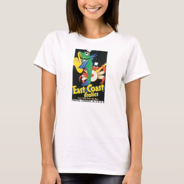 T-shirt Amusements de la Côte Est (Devant)