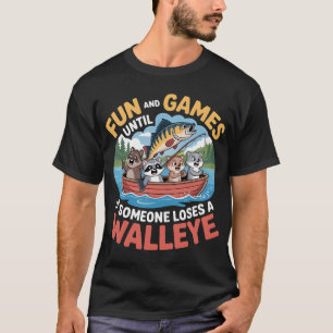 T-shirt Amusements Jusqu'à Ce Que Quelqu'un Perde Un Doré